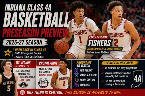 Indiana Class 4A basketball preseason preview 2026-27 team graphic