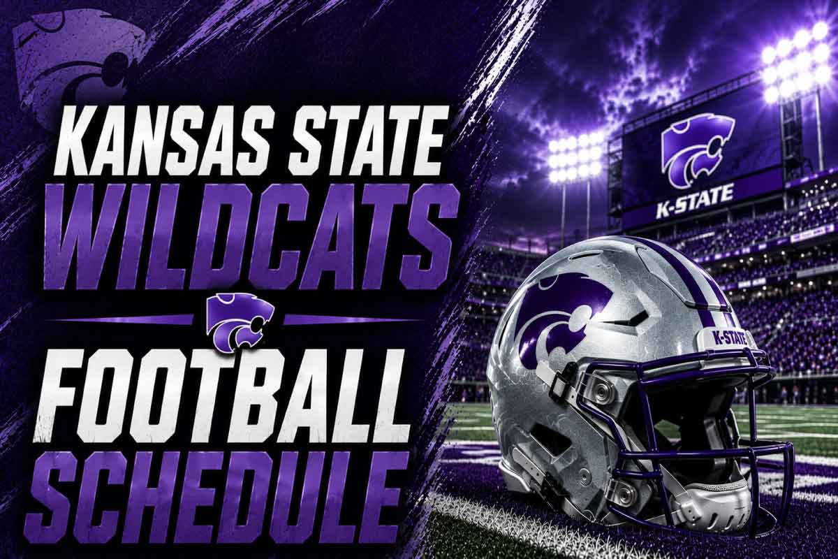 kansas state wildcats football schedule with helmet