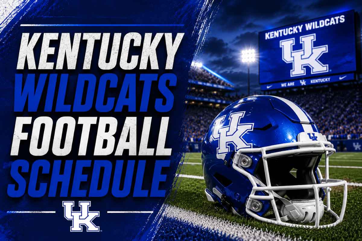 kentucky wildcats football schedule with helmet