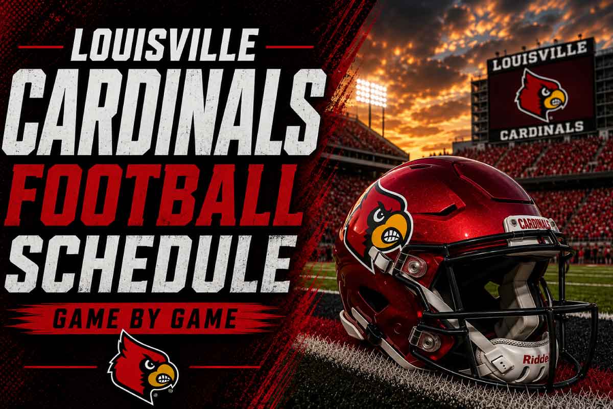 louisville cardinals football schedule with helmet