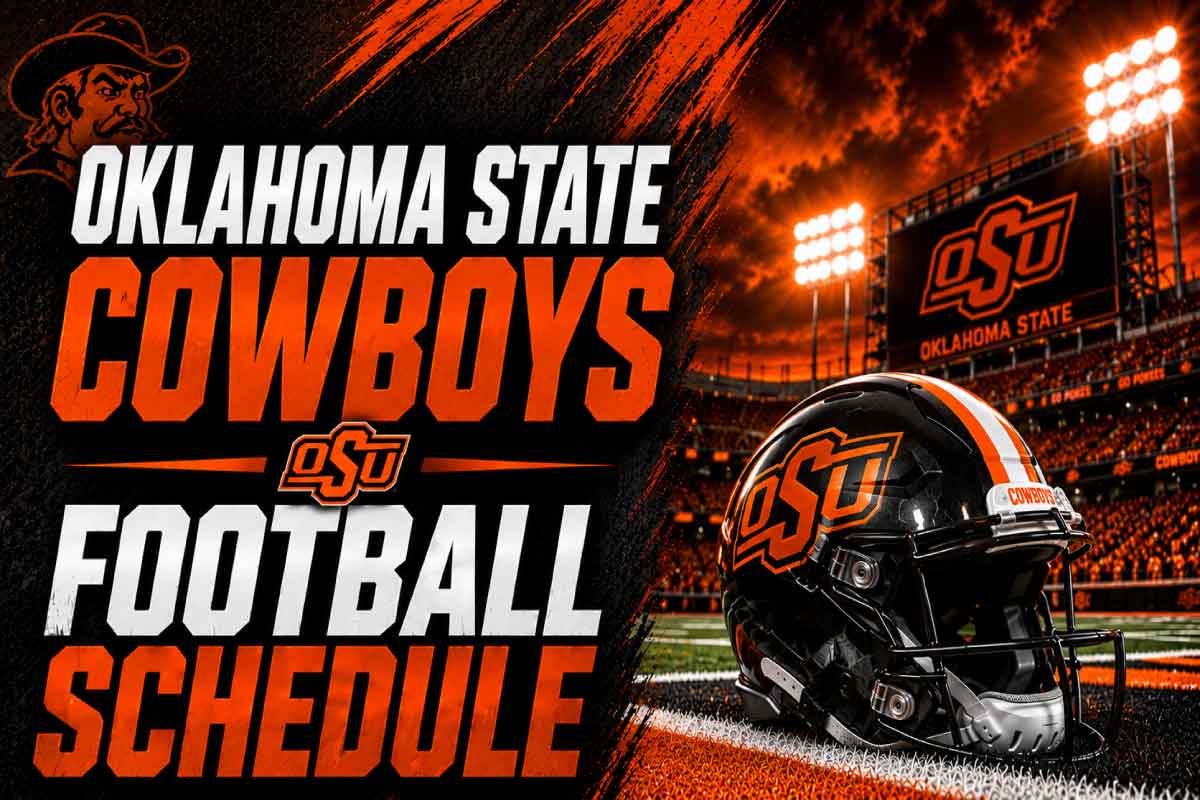 oklahoma state cowboys football schedule with helmet