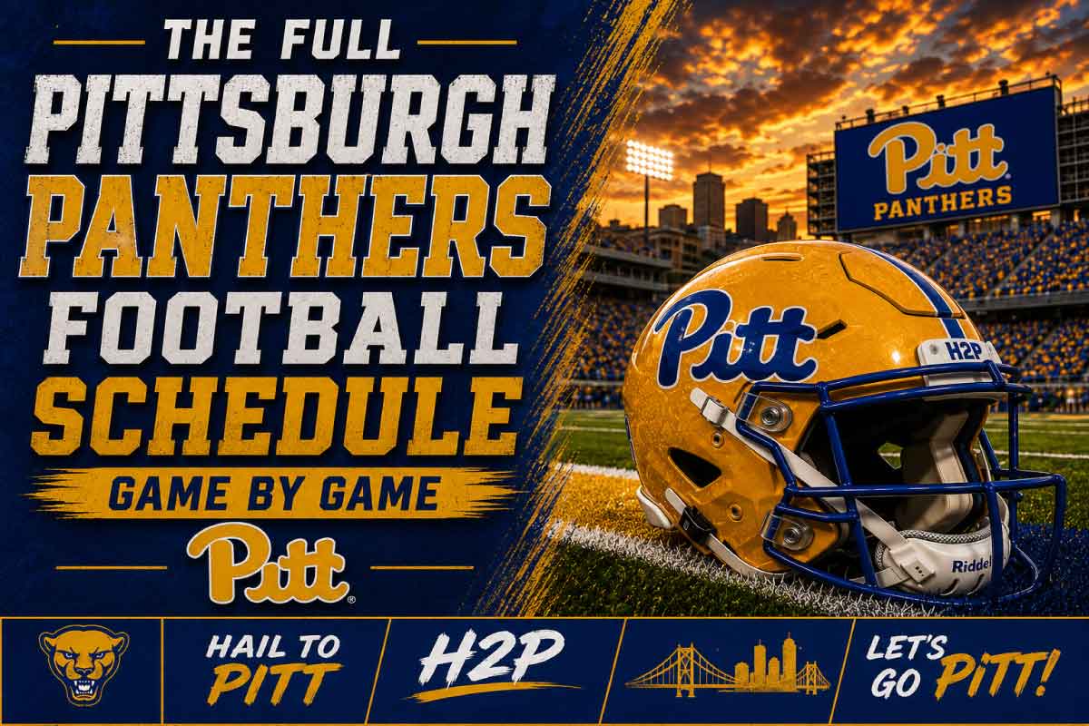 pittsburgh panthers football schedule with helmet