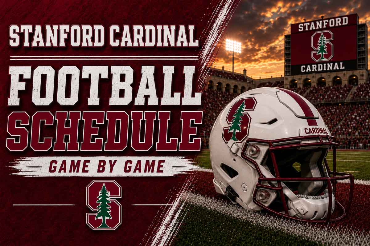 stanford cardinal football schedule with helmet