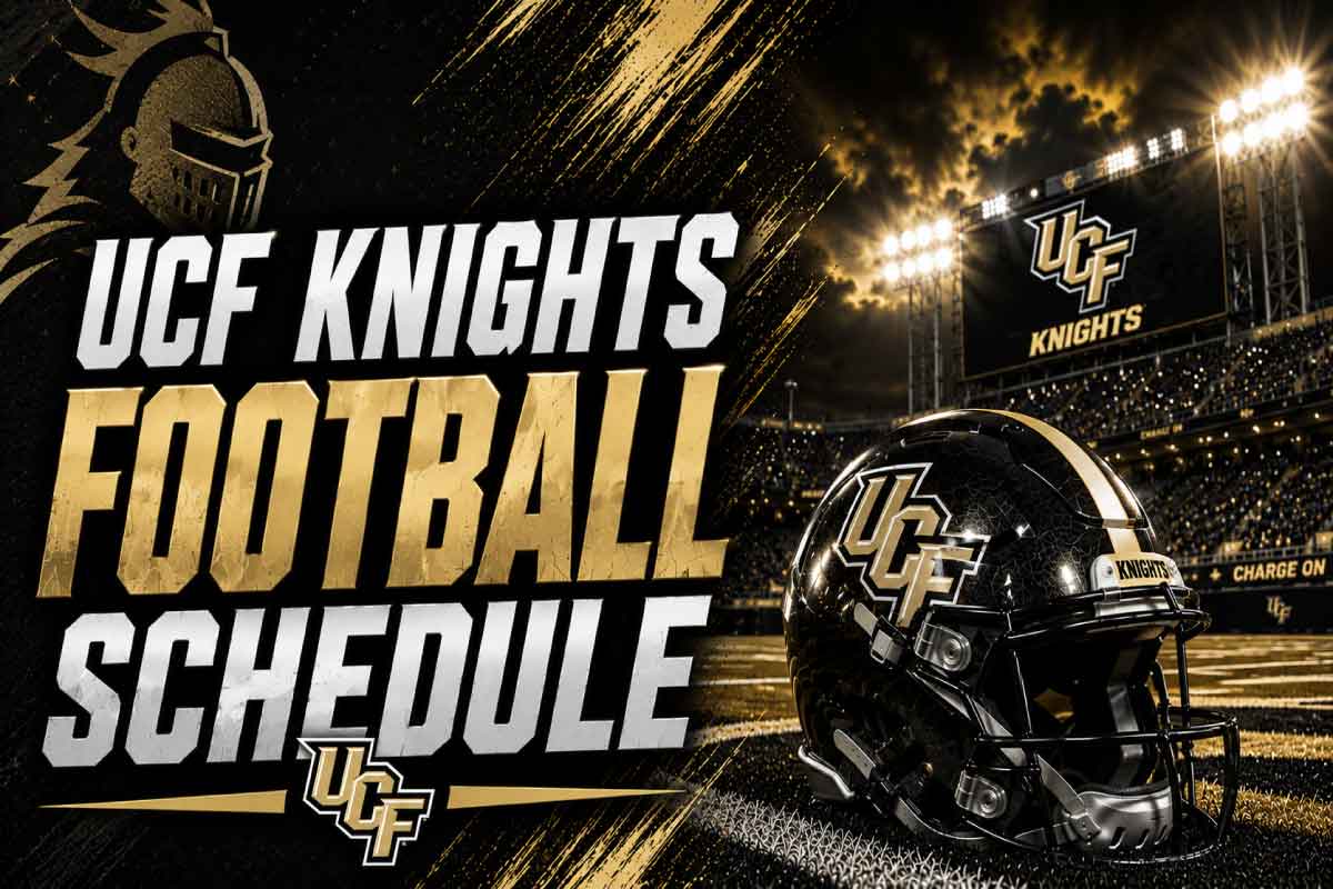 ucf knights football schedule with helmet