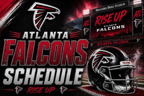 Atlanta Falcons Schedule with helmet