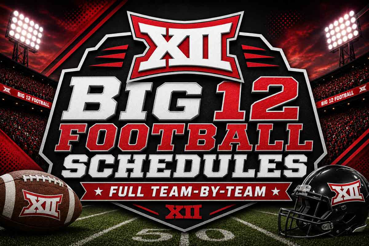 Big 12 Football Schedules