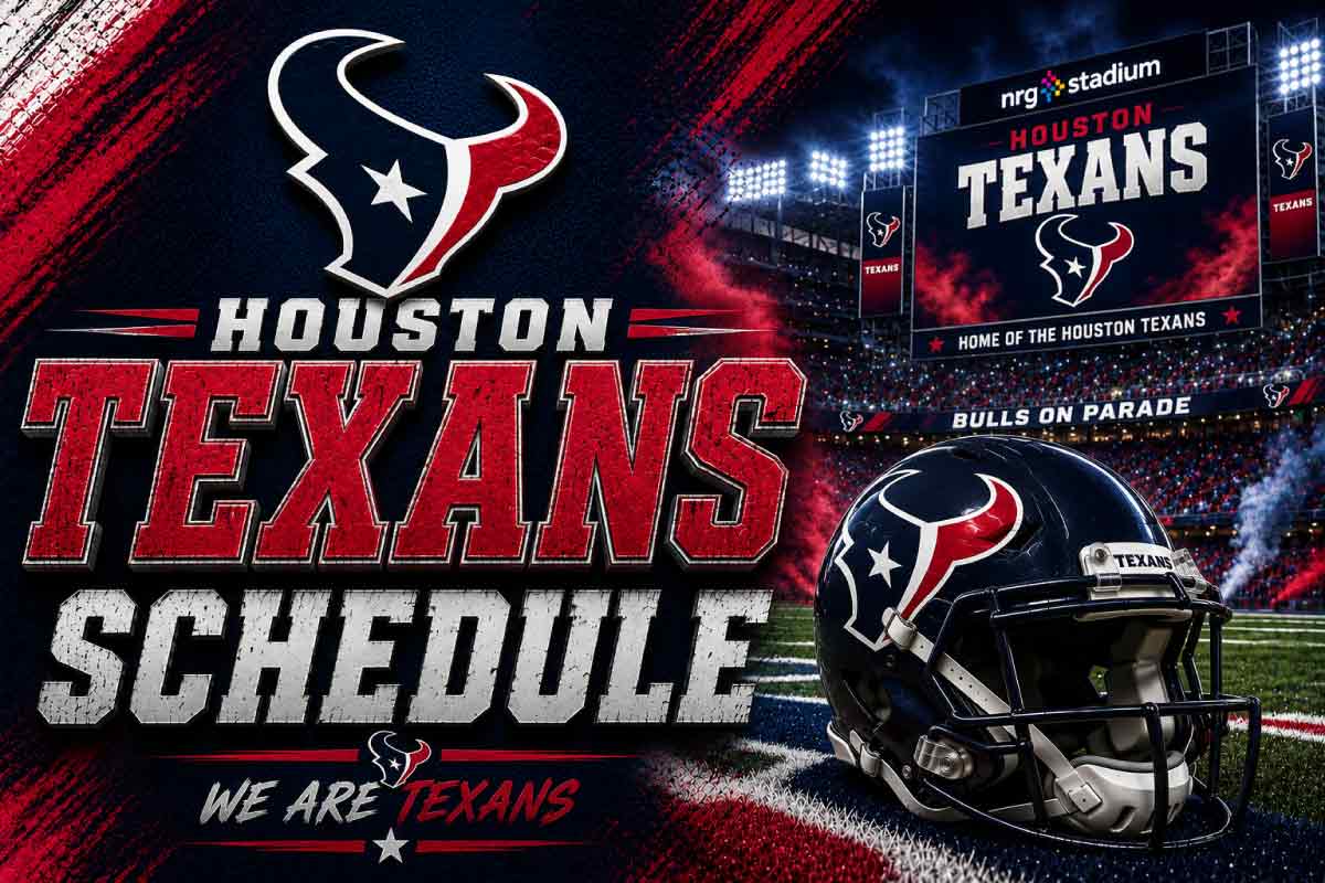 Houston Texans Schedule with helmet