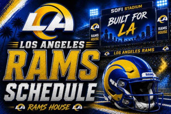 Los Angeles Rams Schedule with helmet