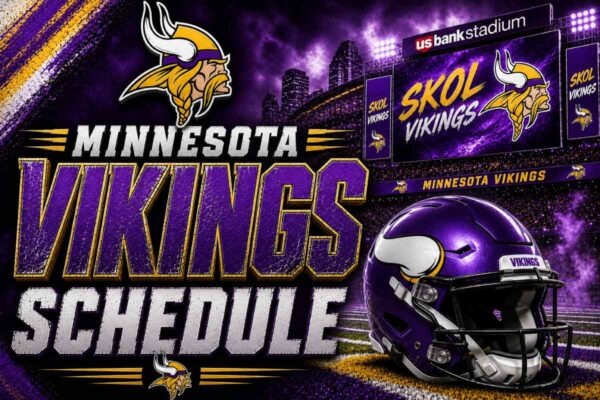 Minnesota Vikings Schedule with helmet