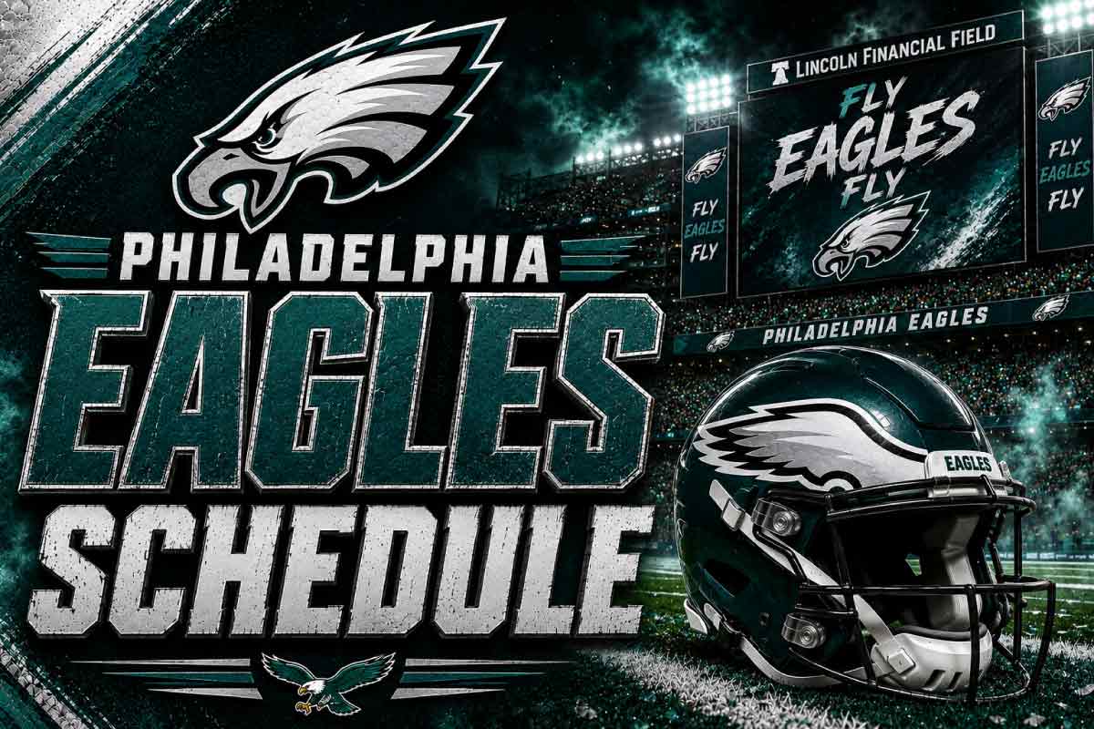 Philadelphia Eagles Schedule with helmet