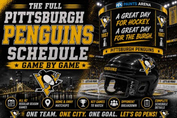 Pittsburgh Penguins Schedule with helmet