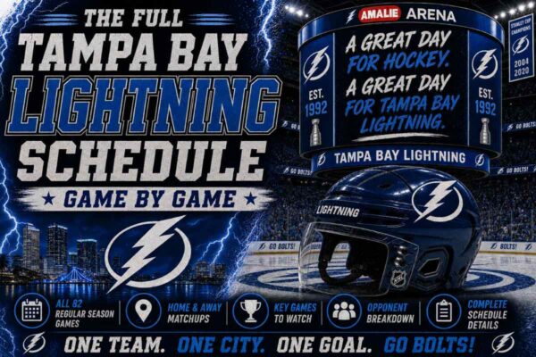 Tampa Bay Lightning Schedule with helmet