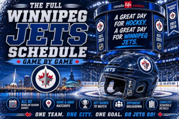 Winnipeg Jets Schedule with helmet