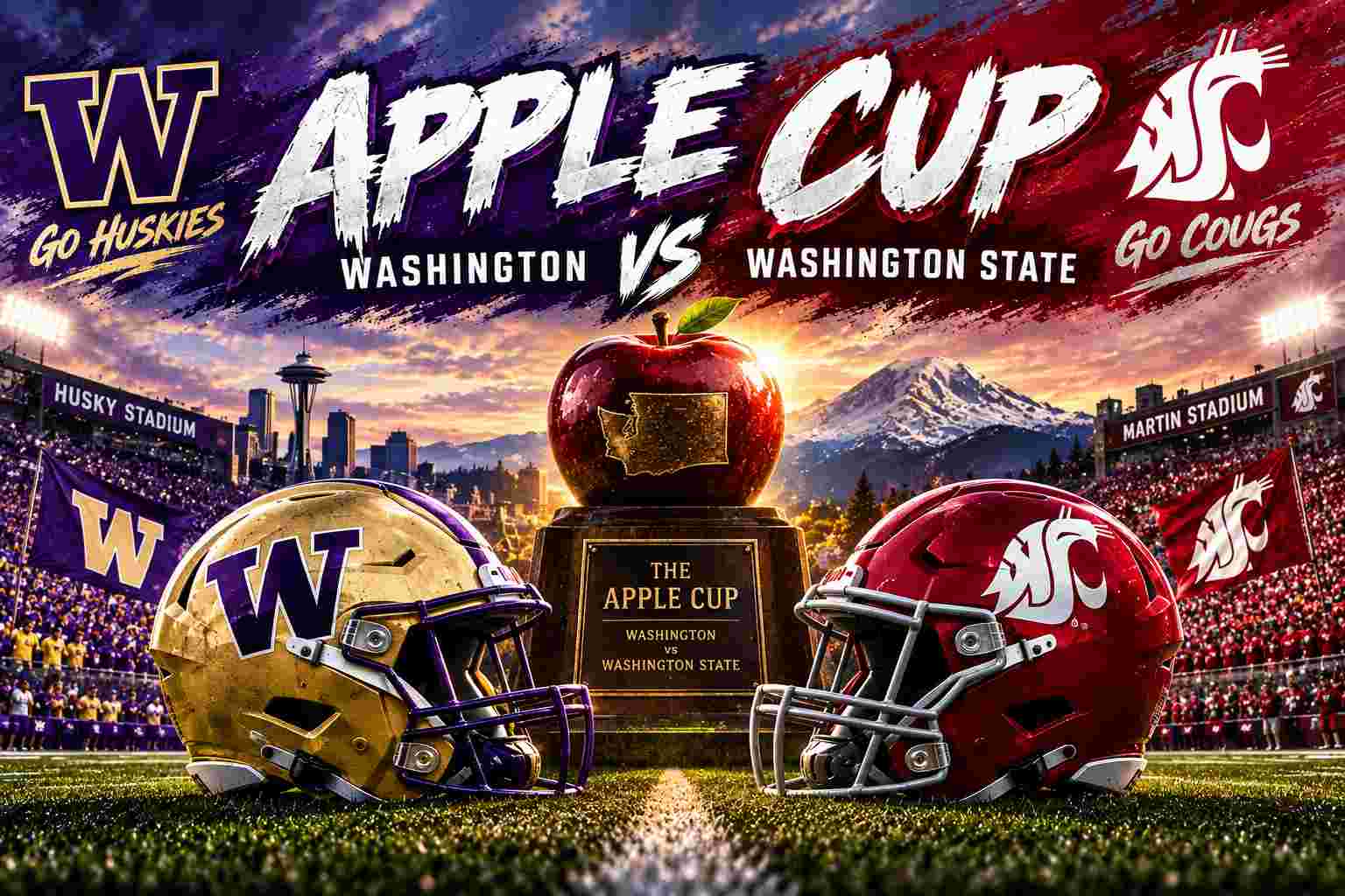 Apple Cup 2026: Washington vs Washington State – Date, Time, TV, Odds and Prediction