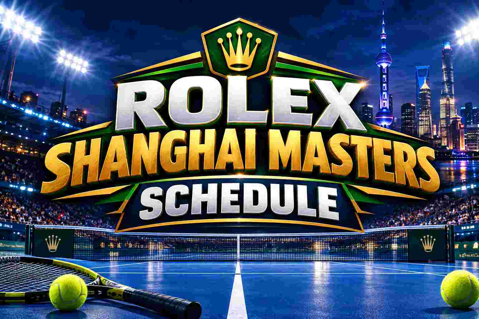 Rolex Shanghai Masters 2026 Schedule, Dates, Times, Draw, Prize Money and How to Watch