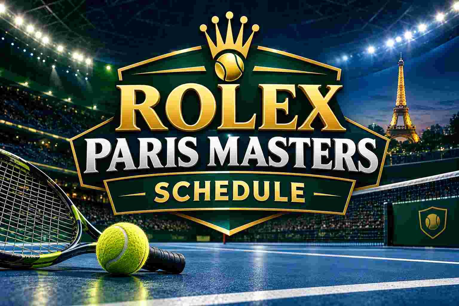 2026 Rolex Paris Masters Schedule: Courts, Sessions and Match Times